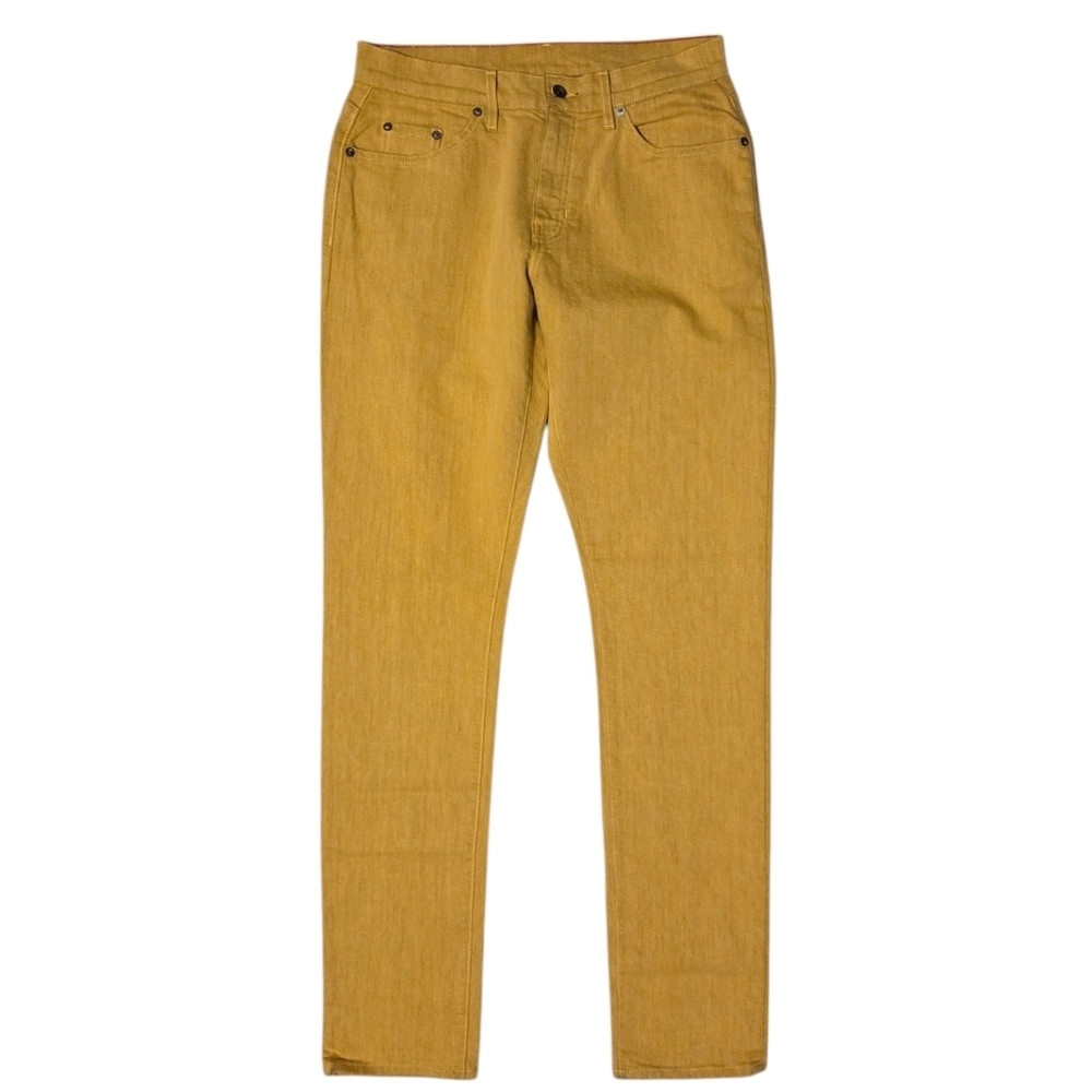 Raleigh Workshop Men's Alexander 29 X 34 Gold Yellow Jeans Handcrafted‎ In Usa